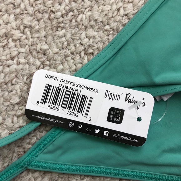 Sea Green Cheeky Swim Bottoms - Picture 6 of 8